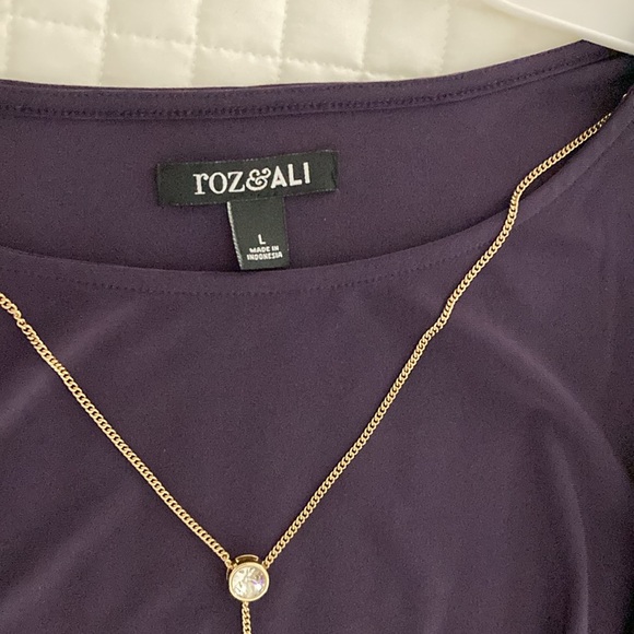 DRESS, ROZ & ALI, SIZE LARGE - Picture 5 of 11